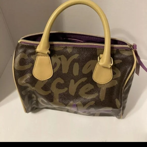 Victoria's Secret Women's Brown and Purple Bag Love Medium - Picture 7 of 11